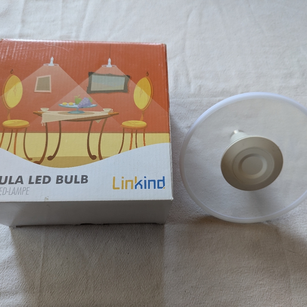 Linkind Circular 8" LED Bulb White Chandelier Light  Lite Brief Floating